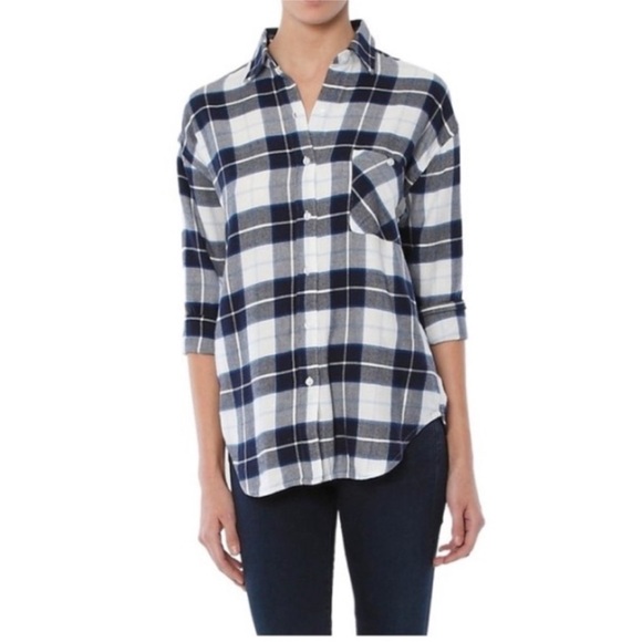 Rails Jackson plaid button down shirt white Catalina - Picture 1 of 5